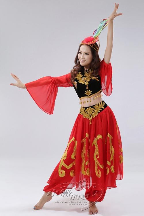 天山少女 舞台演出服 大摆演出服 民族服装 新疆舞服装 演出服商品