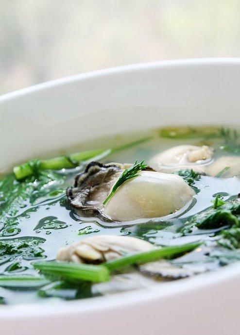 清香鲜美好味道茴香牡蛎汤