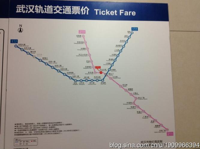 武汉地铁2号线线路图