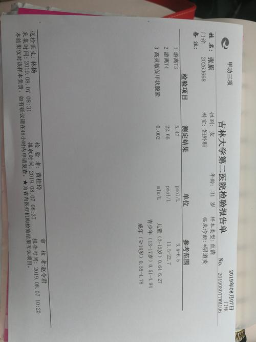 今天去检查甲功三项!医生很潦草的看一眼说
