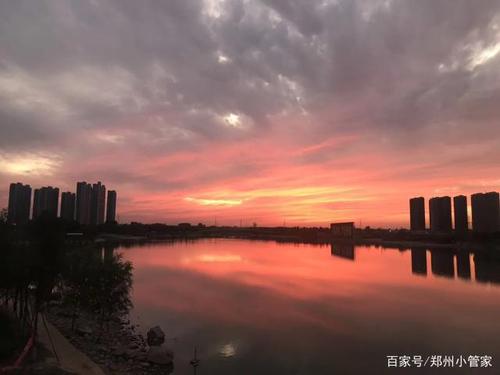 郑州晚霞竟然这样美,让你看看不一样的郑州!