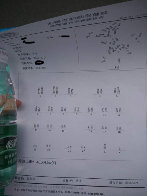 老婆20天前做了羊水穿刺  检验诊断46,xn,inv,(y) 麻烦帮我看看 孩子