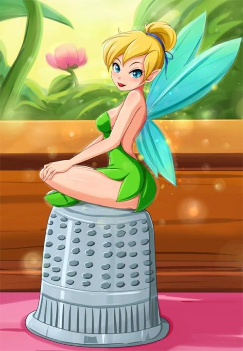 迪斯尼卡通人物插画:奇妙仙子(tinkerbell)