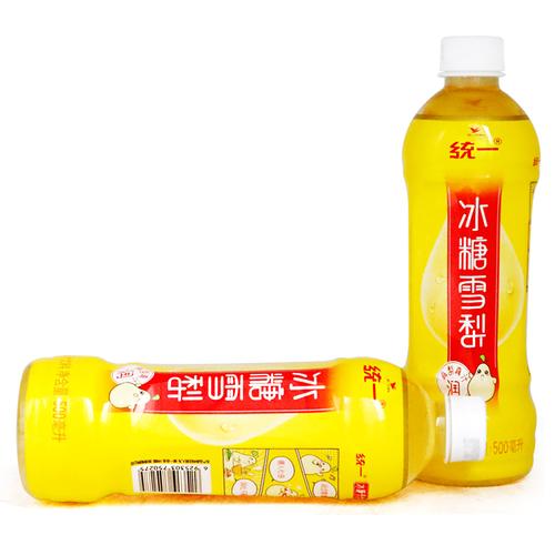 超级新品 统一 冰糖雪梨500ml*15瓶整箱 梨汁饮料