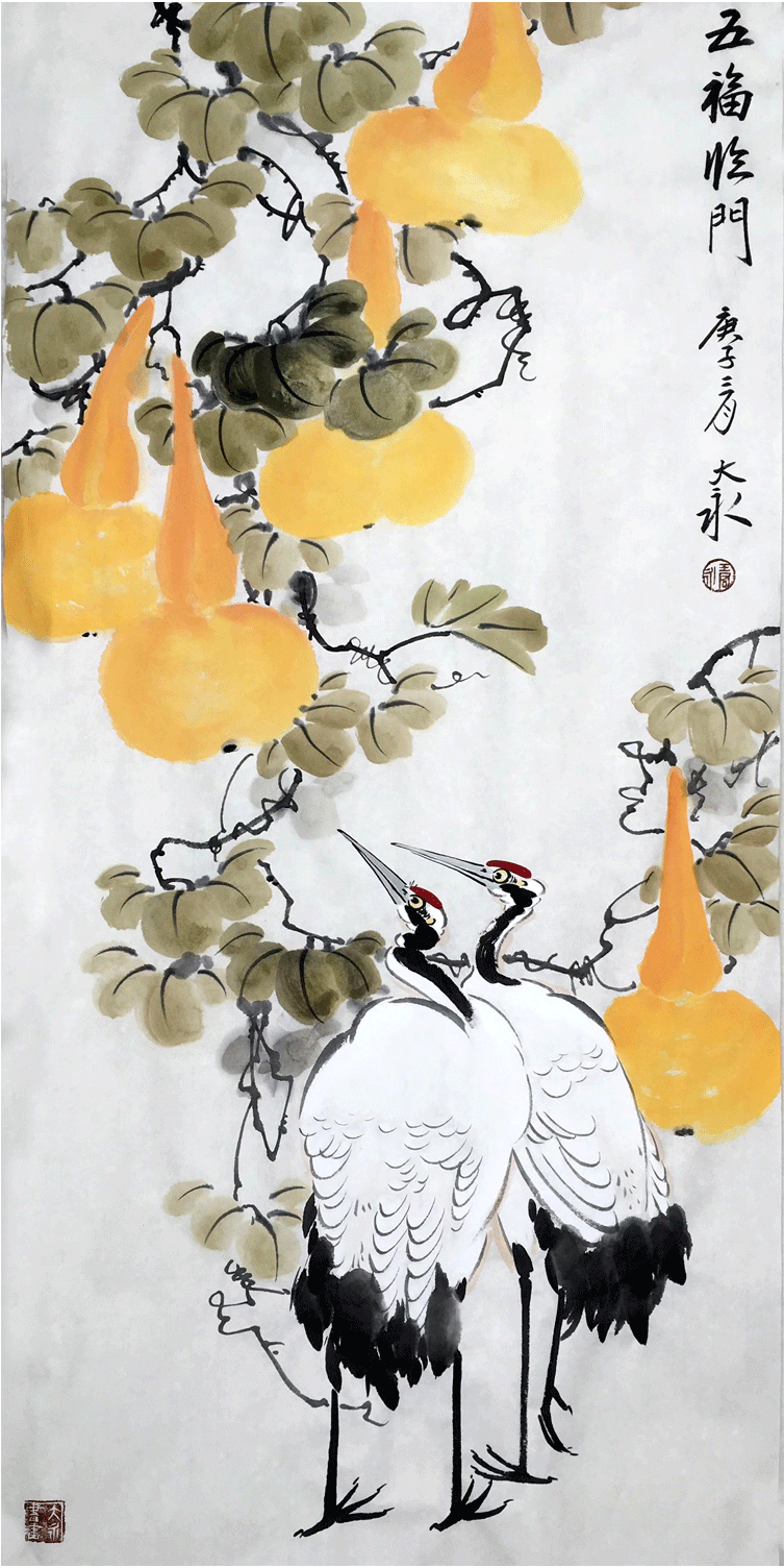 国画葫芦画,欣赏名家经典,静享温馨美好