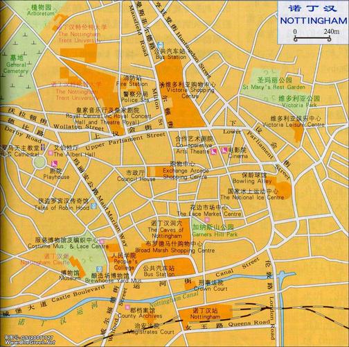 英格兰_诺丁汉地图_英国地图库_地图窝