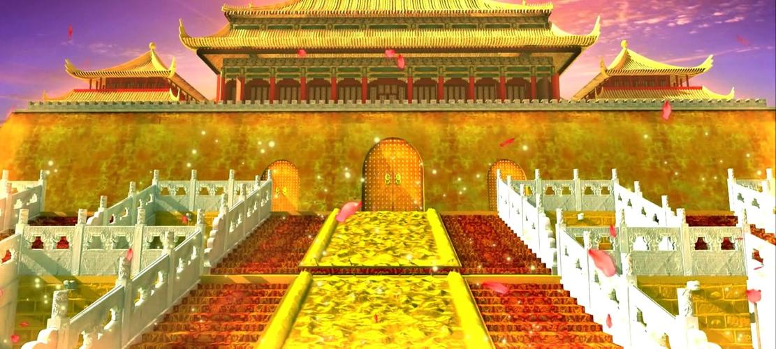 古代宫殿飞鹤视频