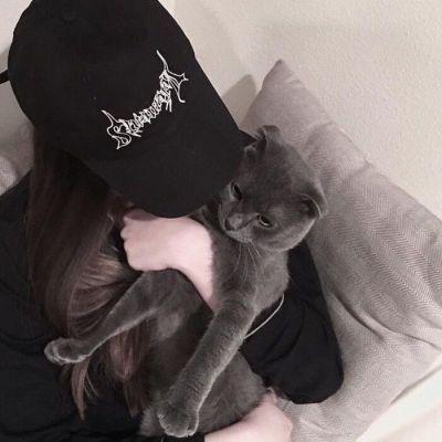 美女抱猫头像 抱猫少女_女生头像_520头像网