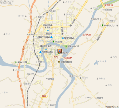 河源市源城区地图