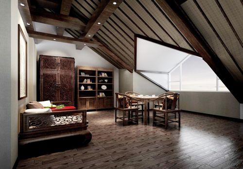 跃层中式功能区装修实景图片欣赏-齐装网室内装修效果