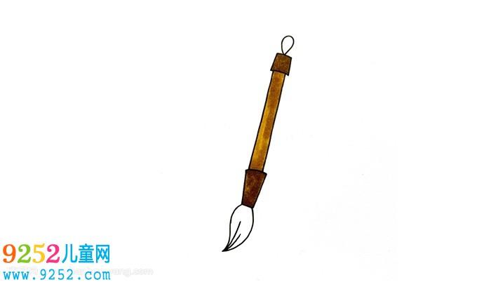毛笔简笔画教程 - 9252儿童网