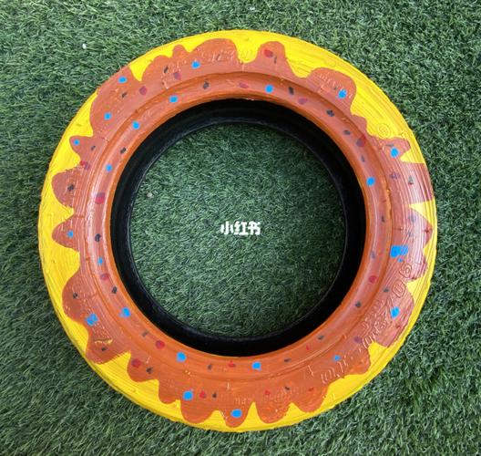 轮胎画轮胎彩绘幼儿园环创