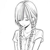 微信素描头像女生高冷