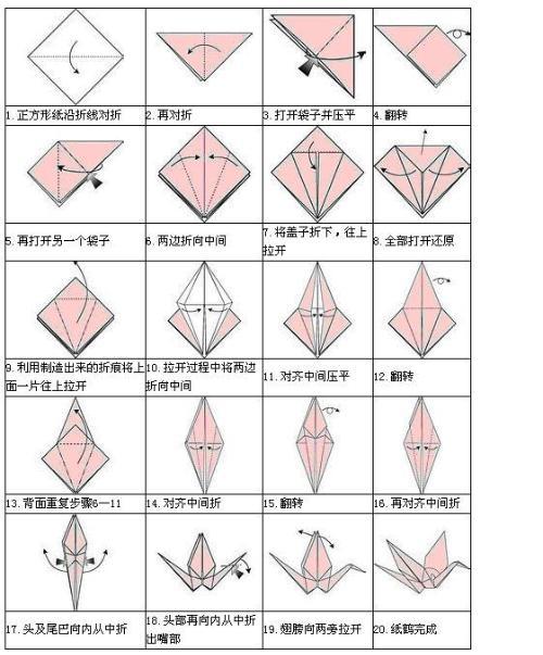 下面开始具体介绍 折千纸鹤只需要准备足量的正方形纸就可以了.
