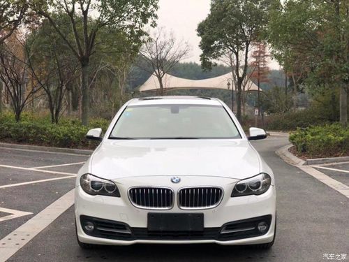 白色的宝马520li典雅版