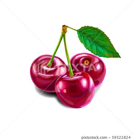 图库插图: cherry sweet fruit