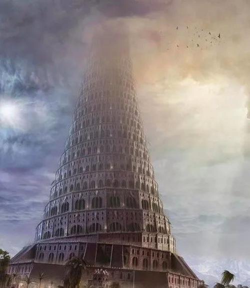 还造了一个很牛逼的建筑, 甚至在圣经里也有记载,那就是"巴别塔", the