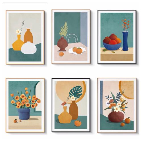 近期装饰画作品分享_装饰画_绿色系_分享_家居家装