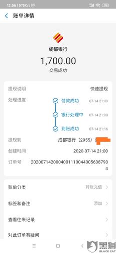 支付宝提现1700,显示到账,实际未到账