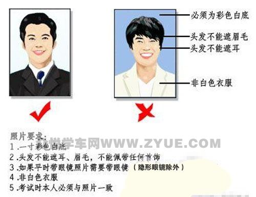 常常会因为照片不合格而被拒绝,要是驾校或者体检中心提供拍照还好一