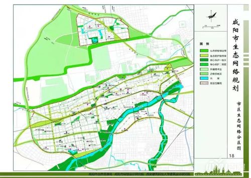 咸阳市生态网络规划 |项目临近万亩绿化林带,规划建设8个生态景观