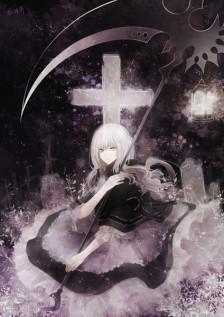 少女 封面 头像 人物 p站 二次元 壁纸 原创 镰刀 十字架 冷色调 死神