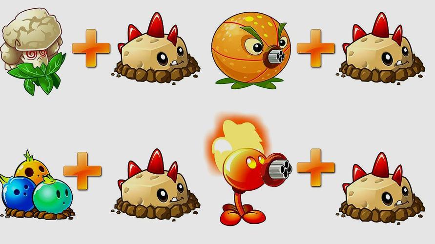 当这四种植物配合上土豆地雷,看看谁的伤害更厉害