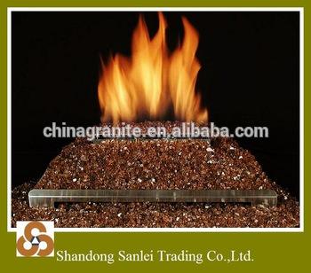 beautiful reflective fire pit glass rock in fire pits