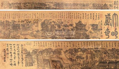 大明盛世图真迹图片 民间流传多少副