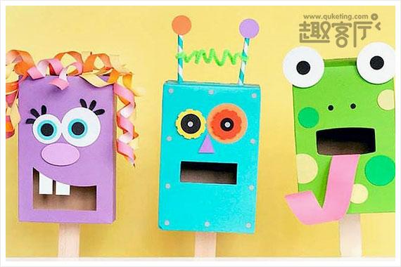 纸盒手工制作大全 儿童手工diy废旧纸箱制作照相机