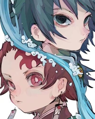 画师沢庵的鬼灭之刃系列,热血少年漫的可爱max