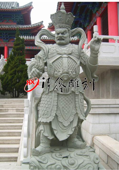 石雕四大天王之广目天王