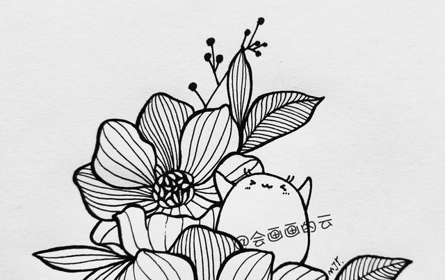 零基础也可以画出好看的画,分步骤教你画朵清新的花朵