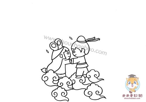 七夕乞巧诗配画模板教程