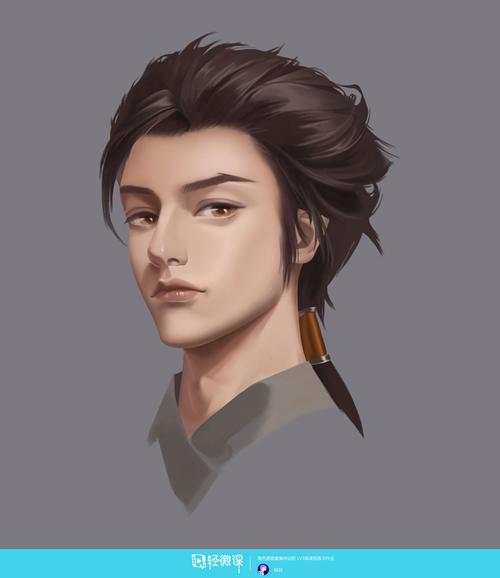 cg原画设计培训课程之色彩头像男性起稿大效果