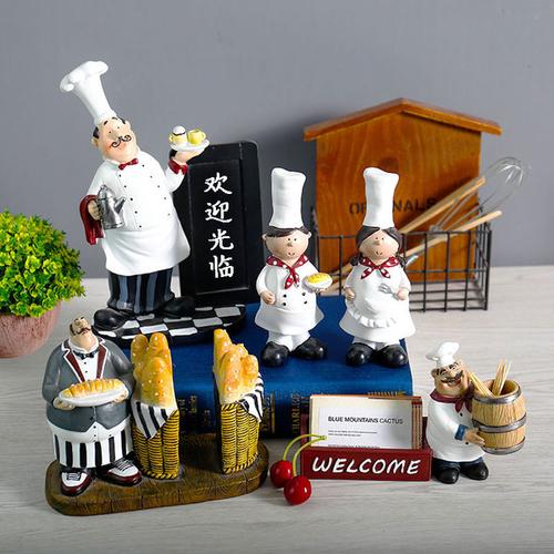 北欧风格装饰蛋糕面包店厨师摆件酒店咖啡馆西餐厅橱窗装饰品摆设