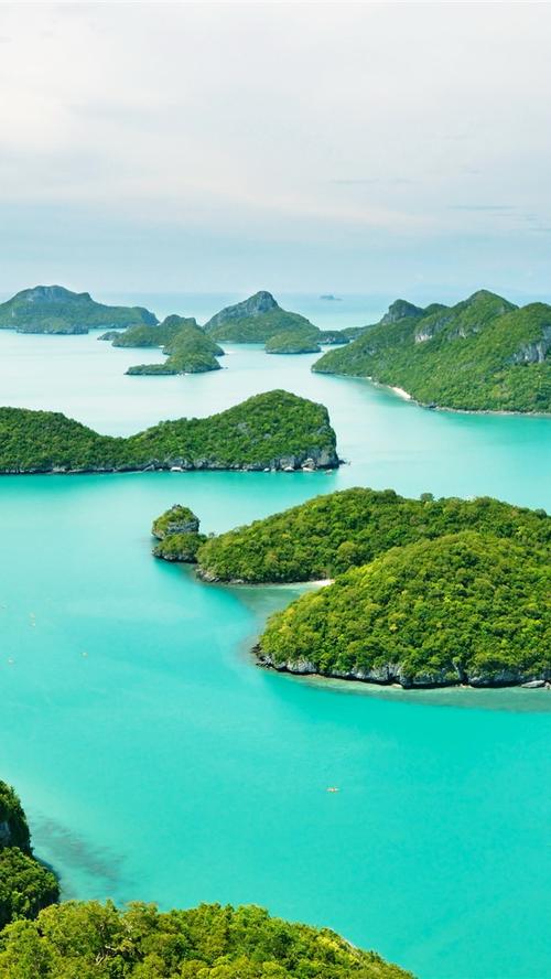泰国,普吉岛,蔚蓝的大海,船只,岛屿 iphone 壁纸
