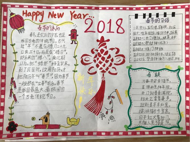 二七班春节手抄报小能手及十二生肖硬笔书法小达人作品秀