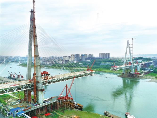 白居寺长江大桥预计今年10月合龙