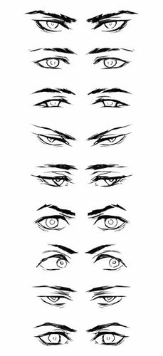 各种动漫眼睛画法