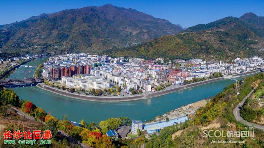 重建后的平武县城   航拍视频   平武县南坝镇新貌