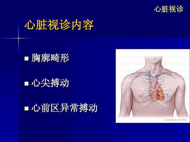 心脏视诊 心脏视诊内容   胸廓畸形 心尖搏动 心前区异常搏动