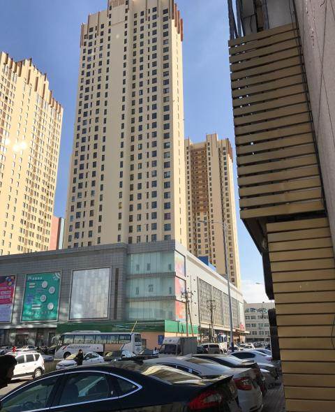 商铺位于兴隆台区步行街国贸饭店西侧,分为上下两层,共计1580平米.