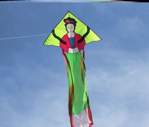 风筝美女观音天女春季线盘复古古观世音大型风筝