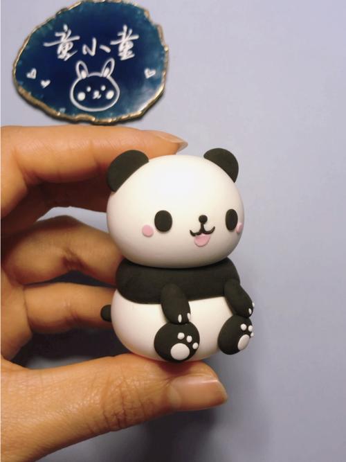 超轻粘土熊猫_小红书
