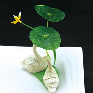 仿真插花假花菜盘装饰品点缀酒店餐厅冷菜摆盘围边手工花十个起做