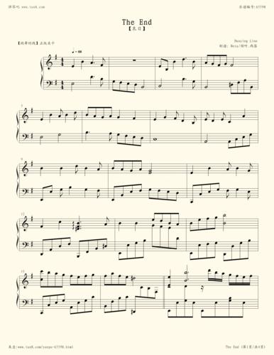 钢琴谱 - 跳舞的线 末日 the end