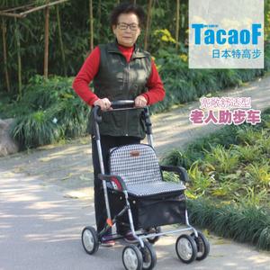 日本特高步老人购物车买菜车助步车老年助行器老人代步车手推车