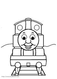 托马斯火车简笔画