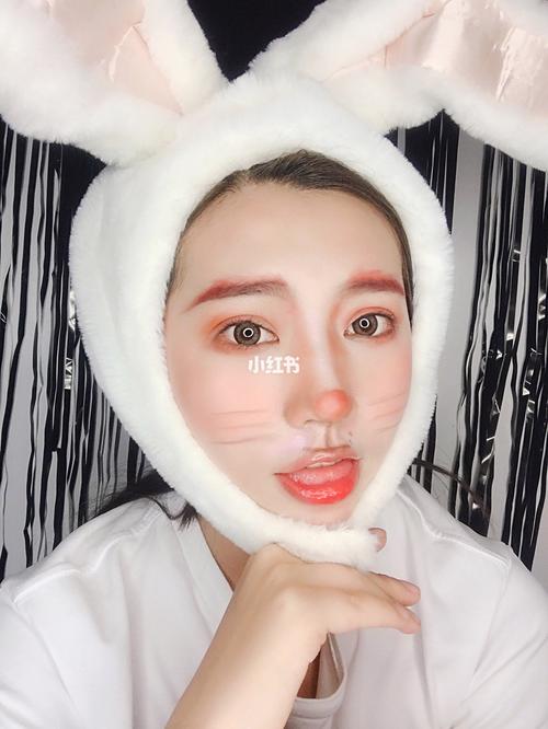 万圣节99可爱兔子92妆容 看多了万圣节可怕的妆容